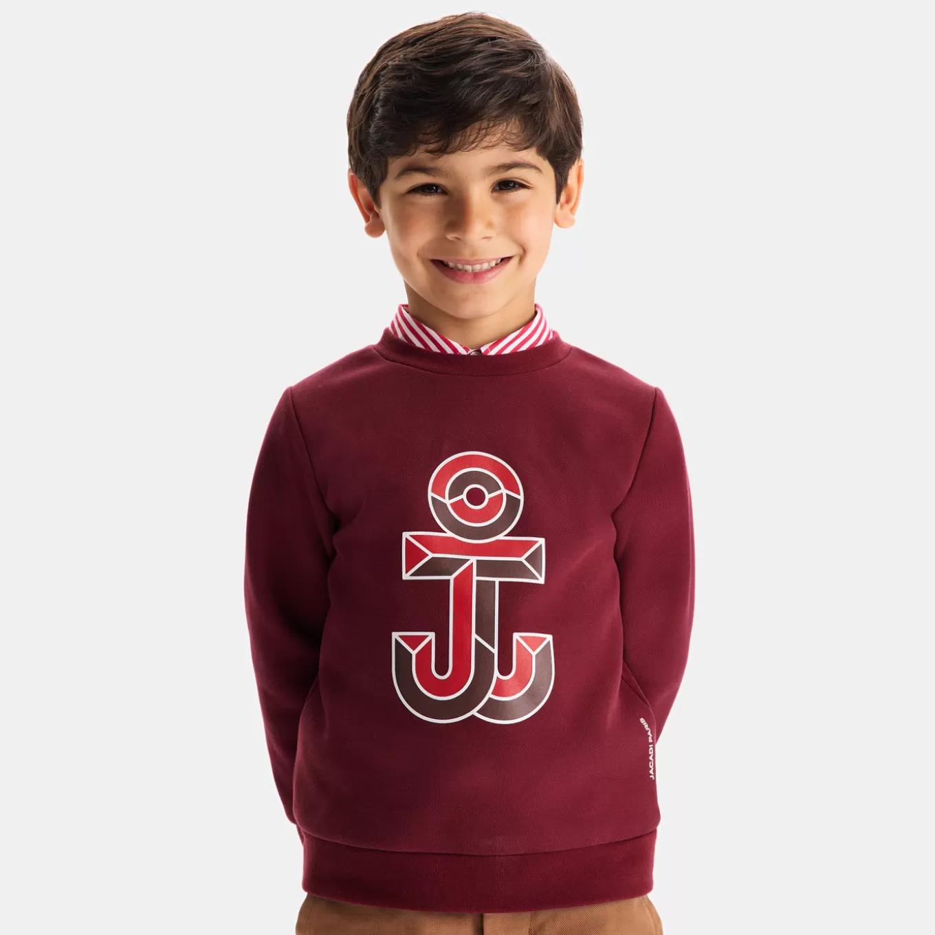 New Jacadi Sweatshirt für Jungen TERRAKOTTA ROT