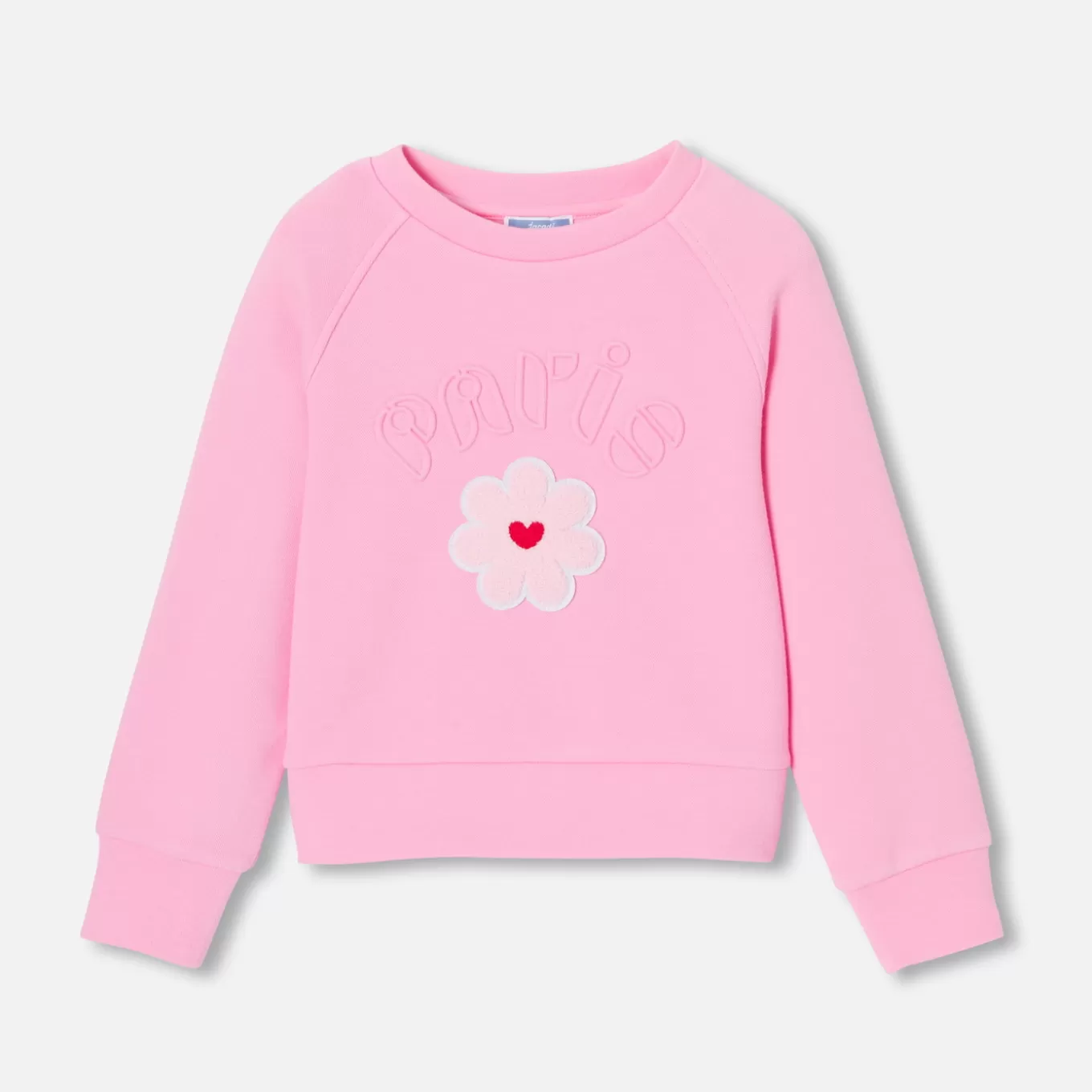 Online Jacadi Sweatshirt für Mädchen aus Piquéstrick ROSA SANFT
