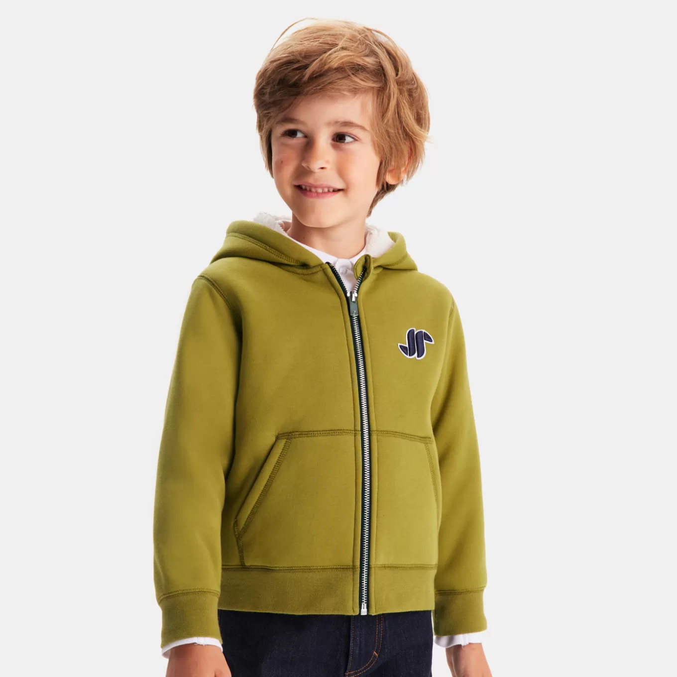 Best Jacadi Sweatshirt mit Kapuze für Jungen GRÜN FLECHTE
