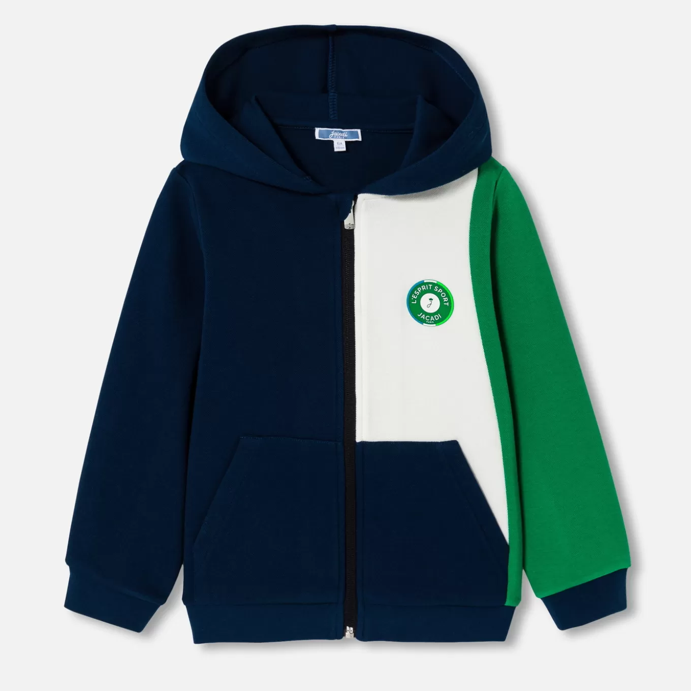 Fashion Jacadi Sweatshirt mit Kapuze für Jungen MARINEBLAU/GRÜN