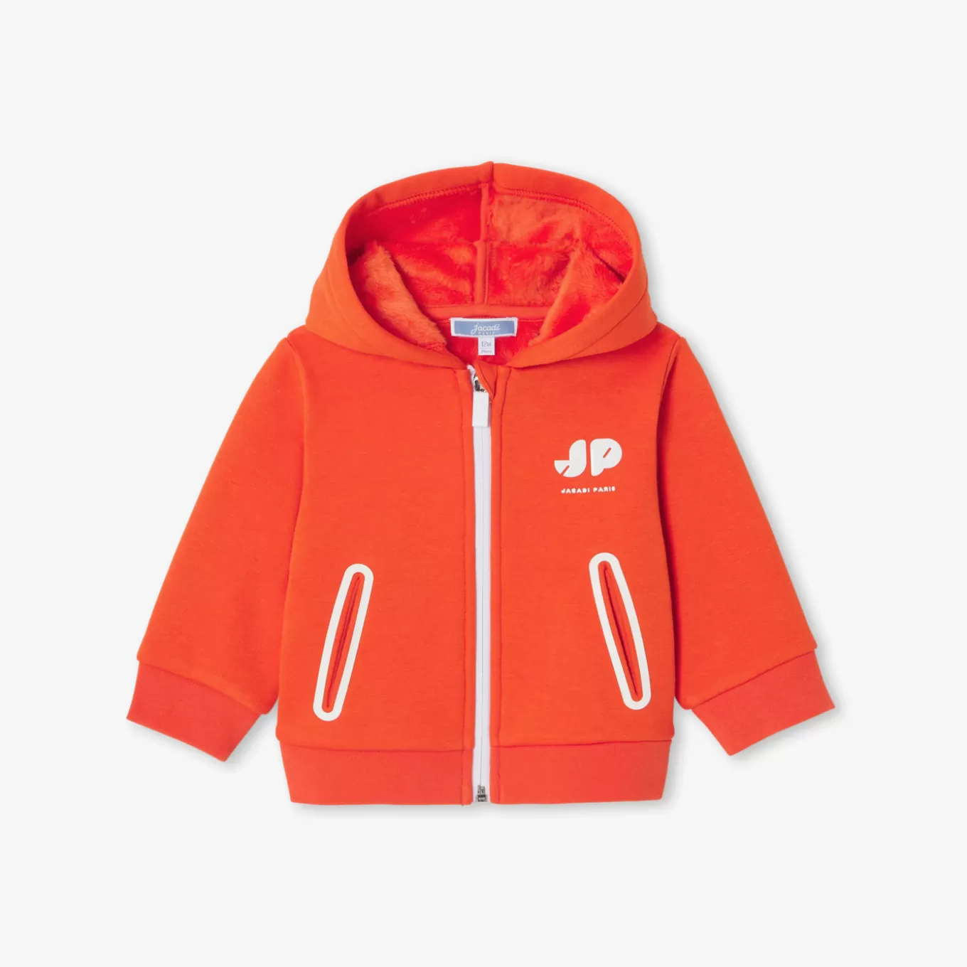 Best Jacadi Sweatshirt mit Reißverschluss aus Molton MANDARINE