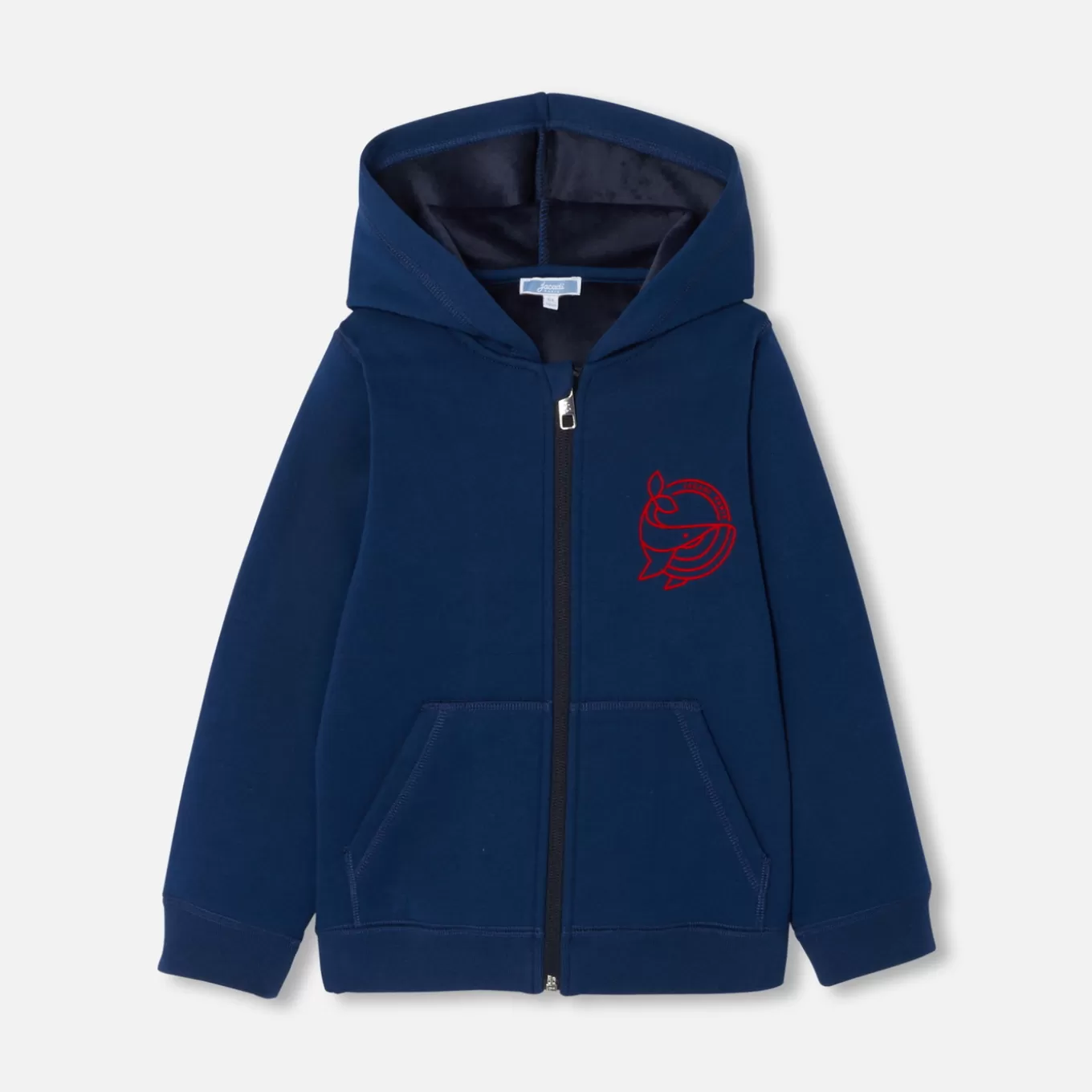 Hot Jacadi Sweatshirt mit Reißverschluss für Jungen OZEANBLAU