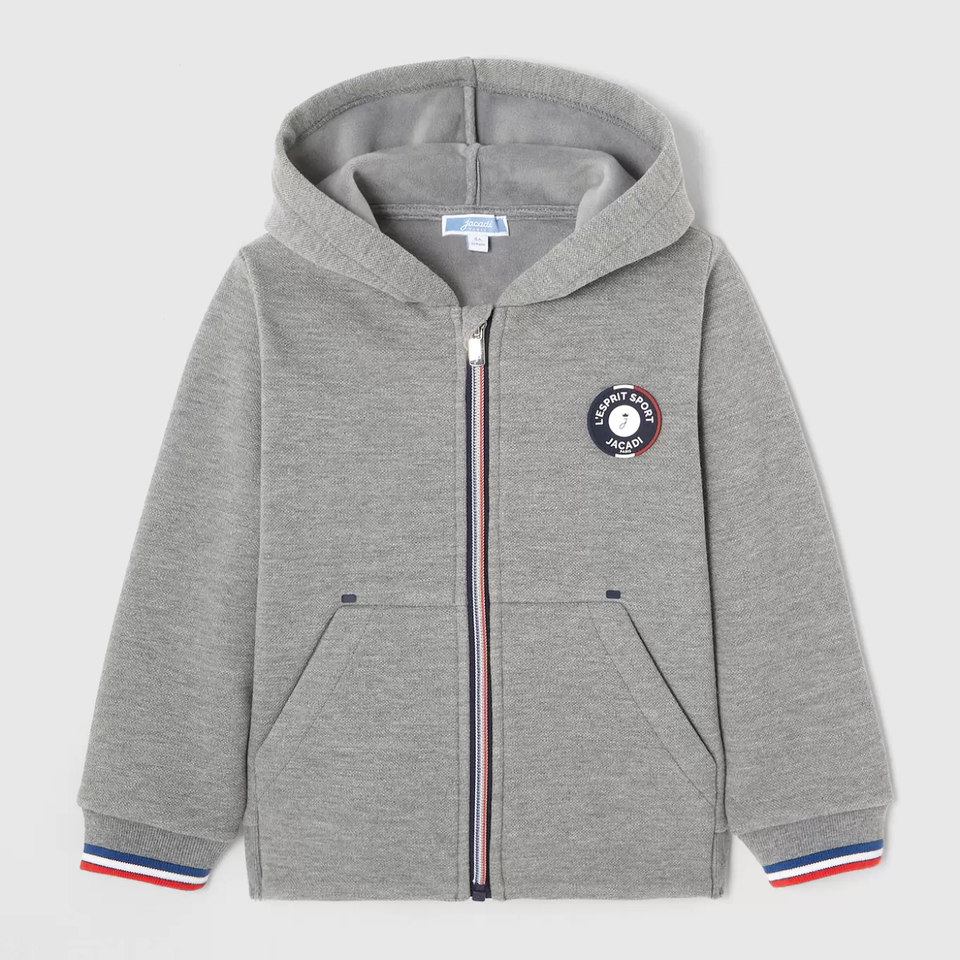 Store Jacadi Sweatshirt mit Reißverschluss für Jungen GRAU MELIERT HELL JACADI