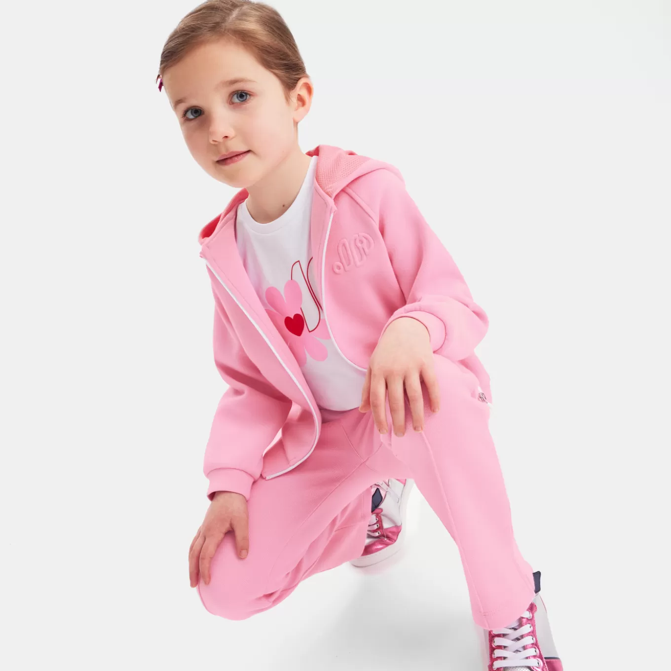 Best Jacadi Sweatshirt mit Reißverschluss für Mädchen ROSA SANFT