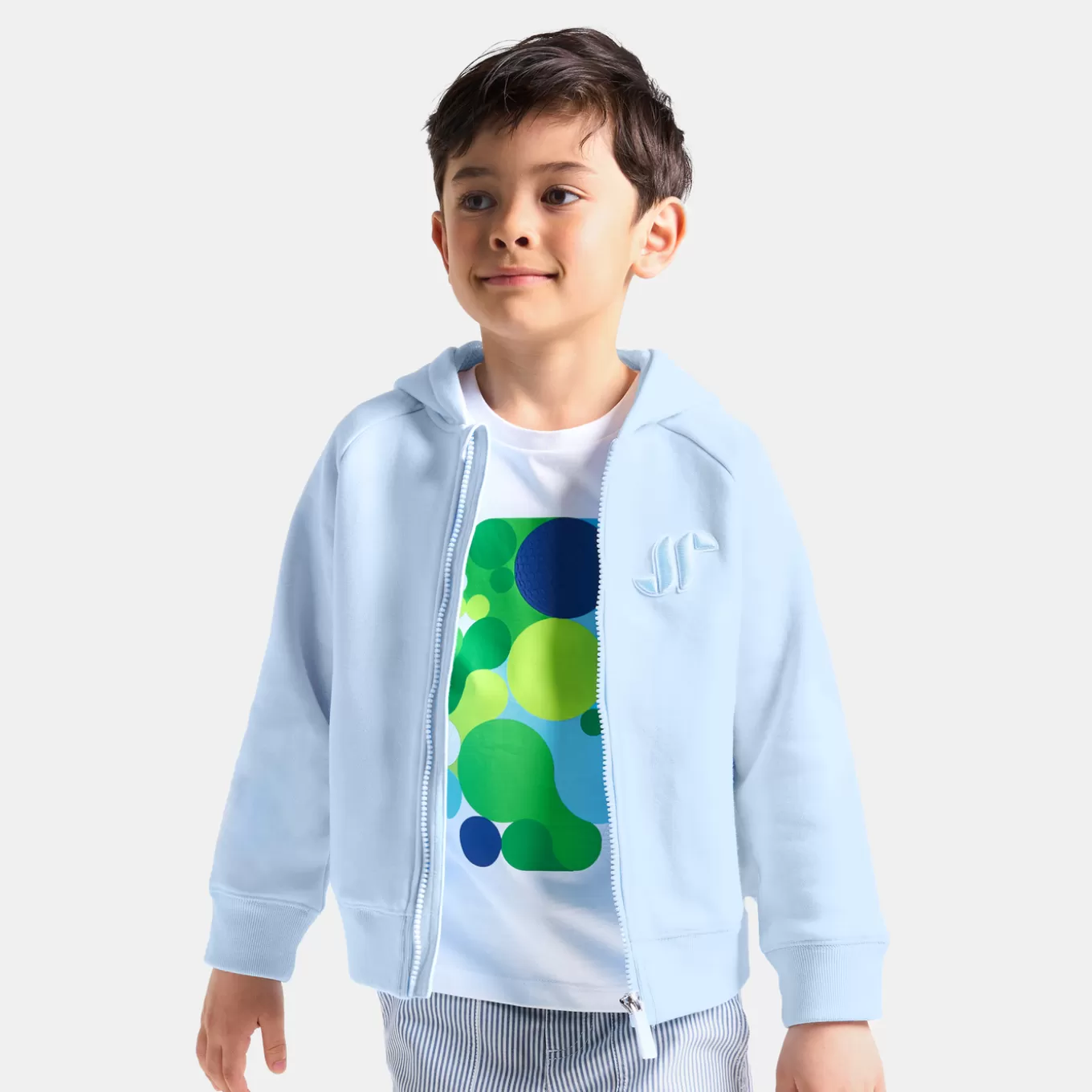 Outlet Jacadi Sweatshirt mit Reißverschluss und Kapuze für Jungen WOLKE