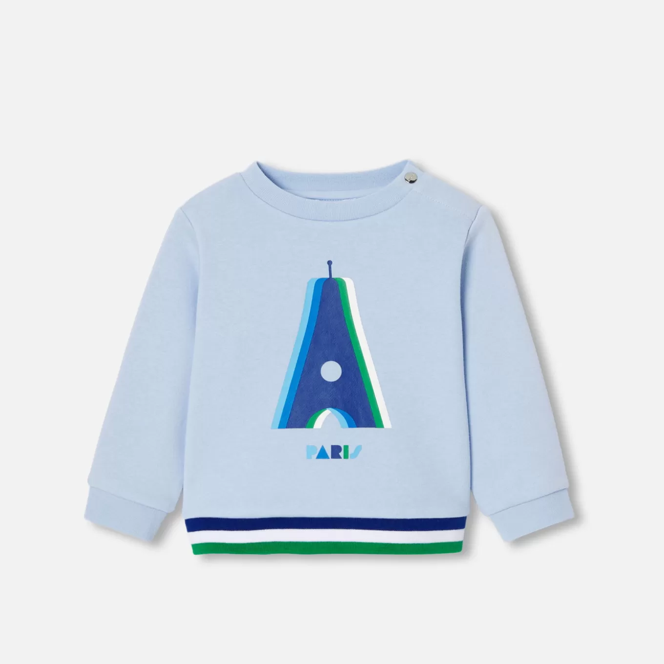Best Sale Jacadi Sweatshirt Molton Kleinkind Junge JACADI HELLBLAU