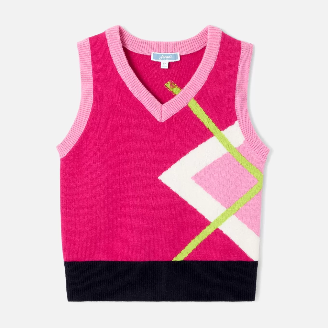 Fashion Jacadi Tanktop-Pullover für Mädchen ROSA/MEHRFARBIG