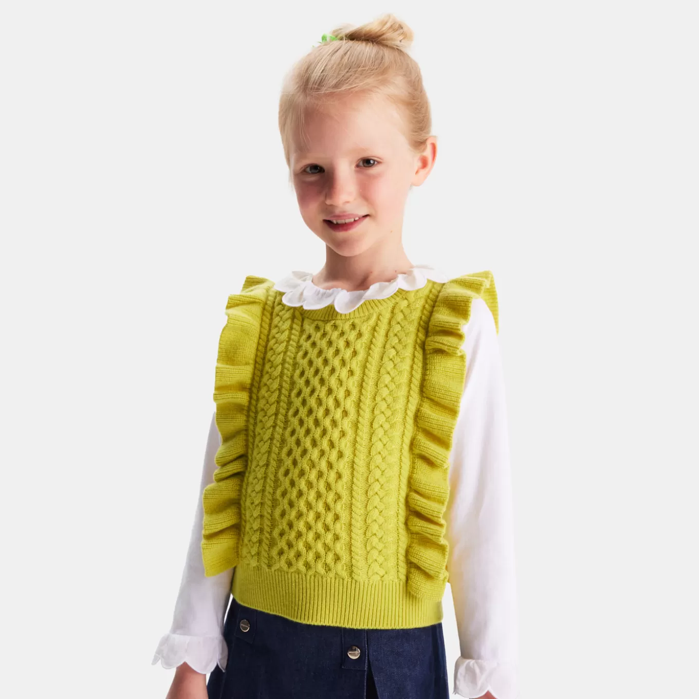 Best Sale Jacadi Tanktop-Pullover für Mädchen KÜMMEL