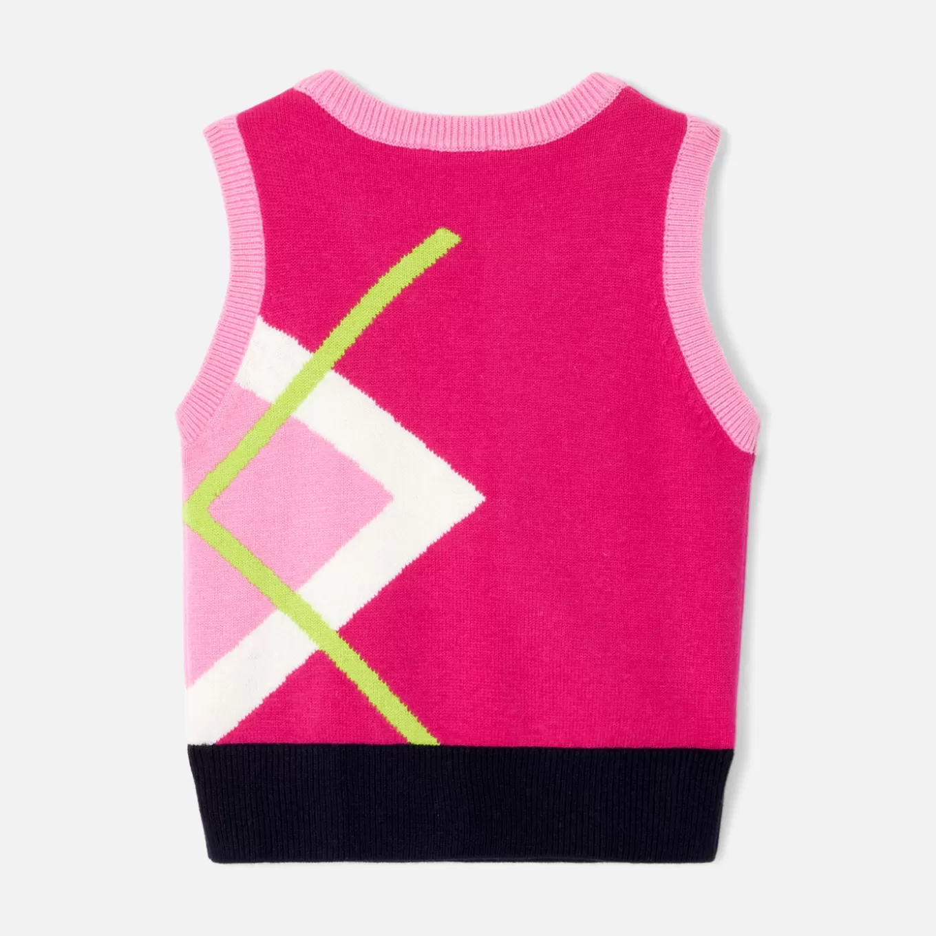 Fashion Jacadi Tanktop-Pullover für Mädchen ROSA/MEHRFARBIG
