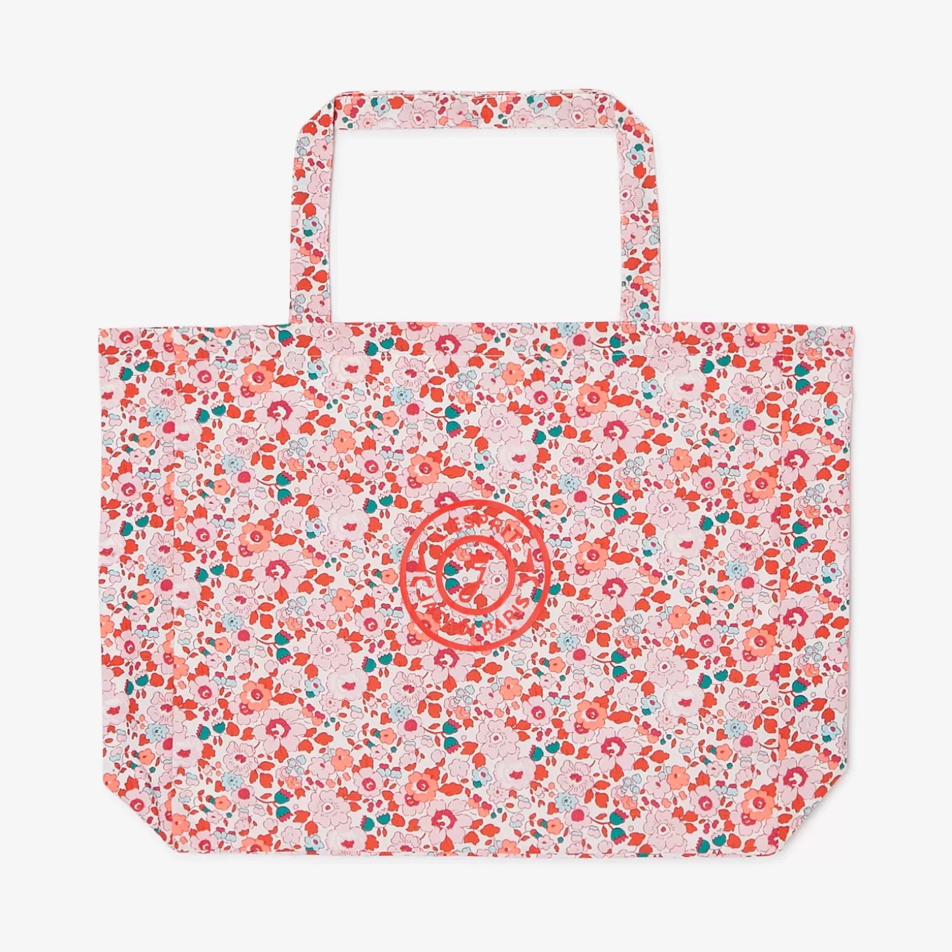 Hot Jacadi Tasche aus Liberty-Stoff ROSA/ROT