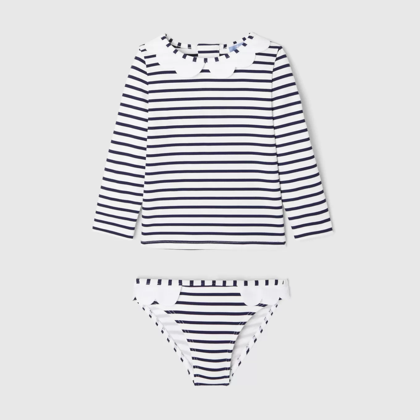 Shop Jacadi 2-teiliger Anti-UV-Badeanzug für Mädchen MARINEBLAU/WEISS