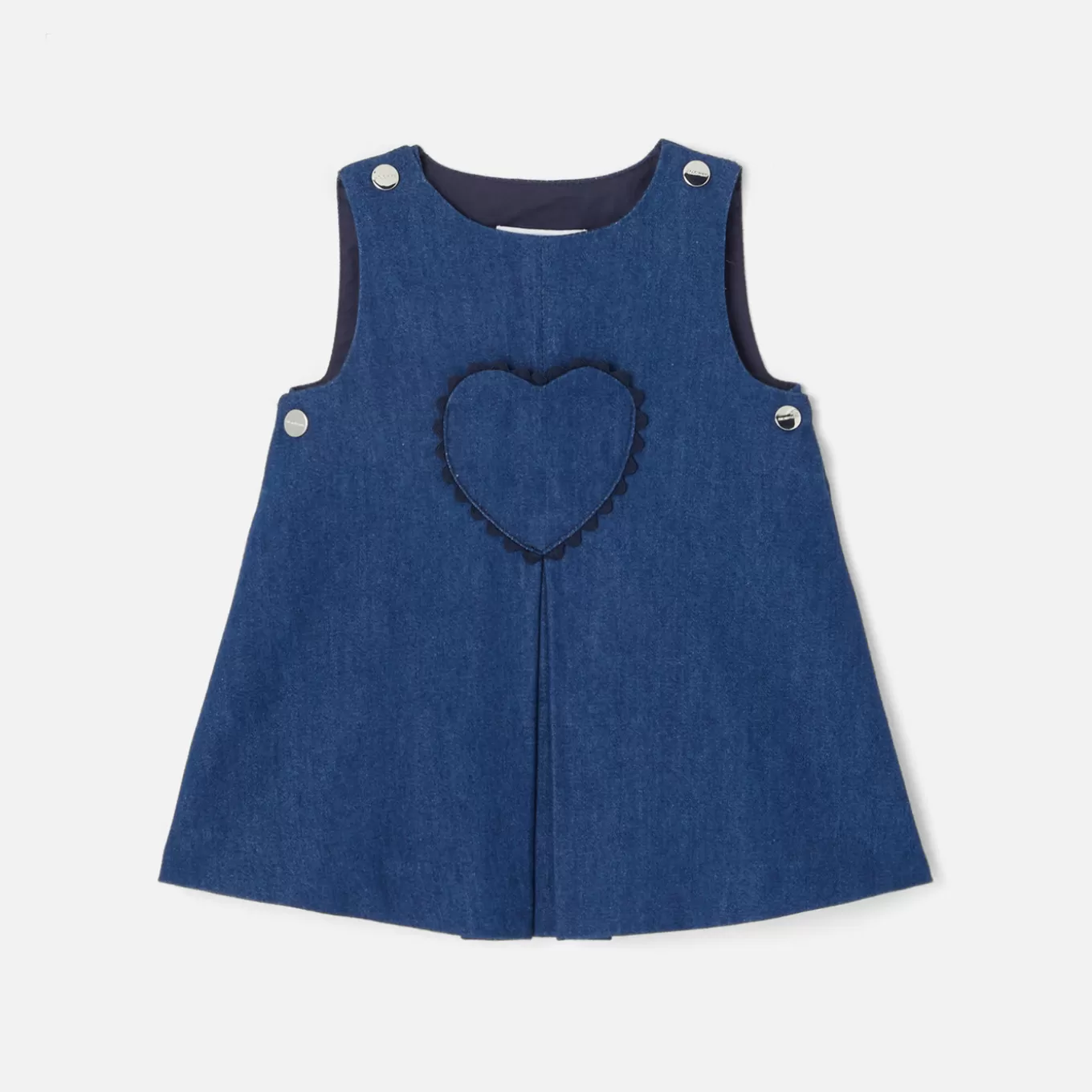 Outlet Jacadi Trägerkleid aus Jeansstoff JEANSDUNKELBLAU