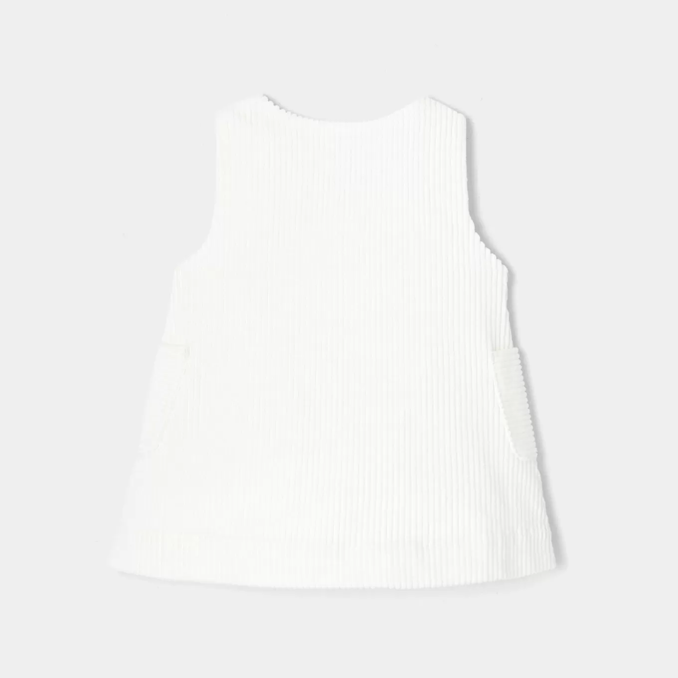 New Jacadi Trägerkleid aus Samt WEICHES JACADI WEISS
