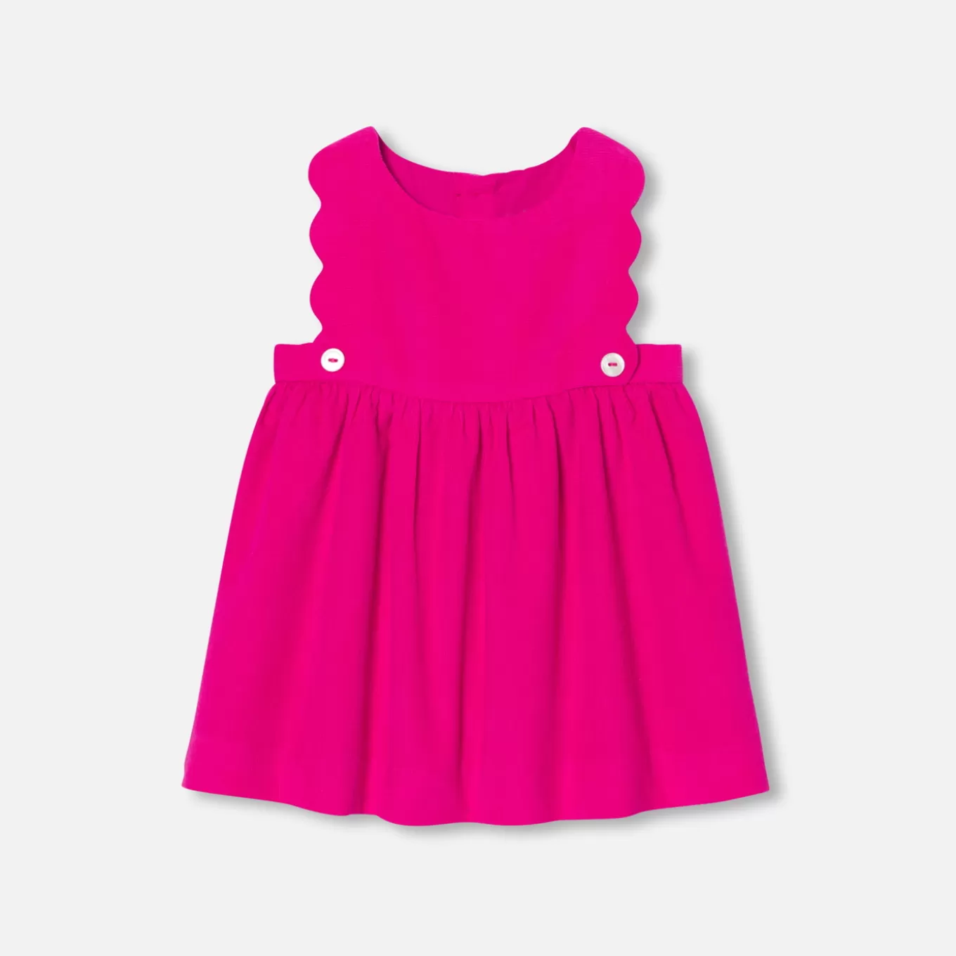 Online Jacadi Trägerkleid für Baby Mädchen aus Samt HIMBEERE