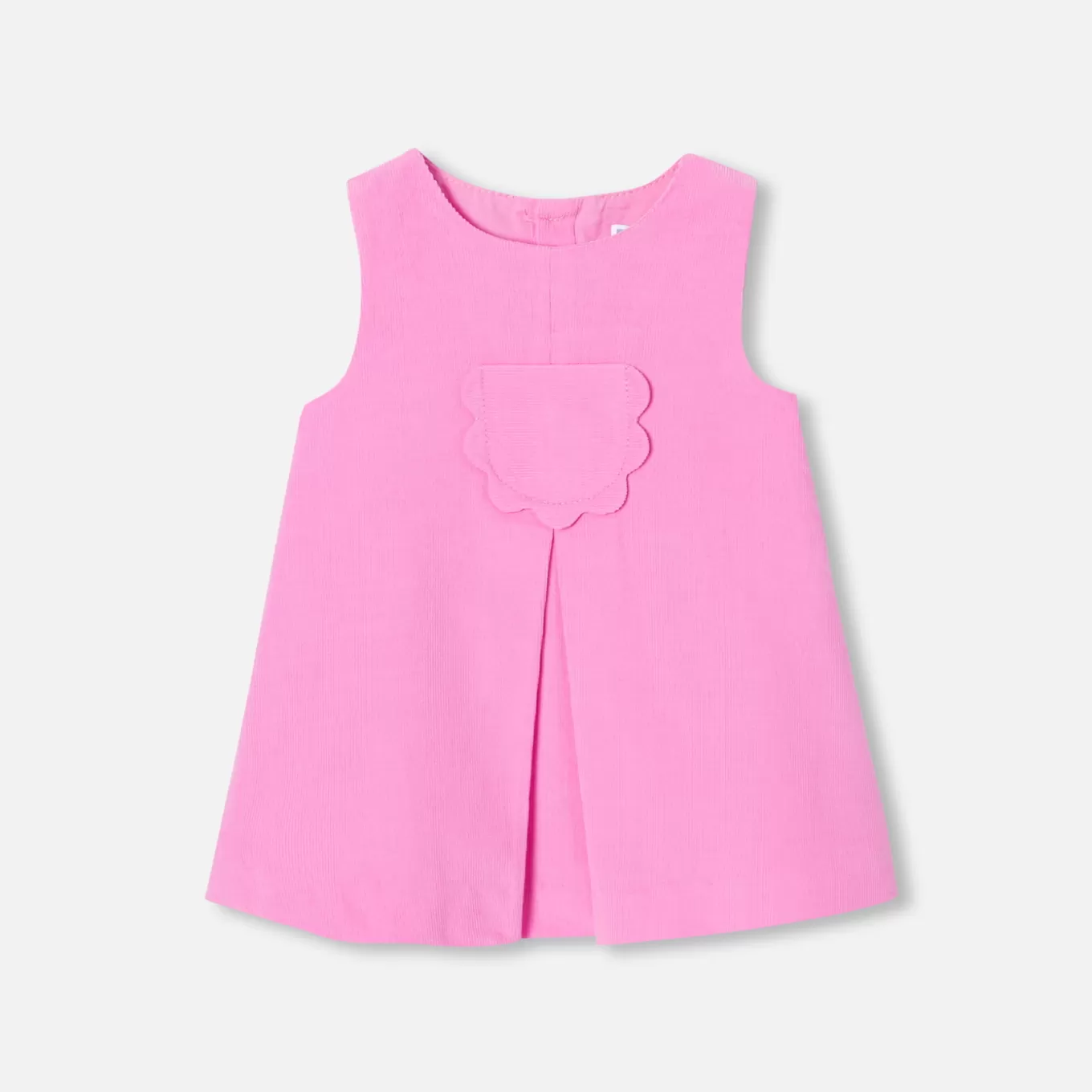 Cheap Jacadi Trägerkleid für Baby Mädchen aus Samt ROSA MITTEL/FUSCHIA