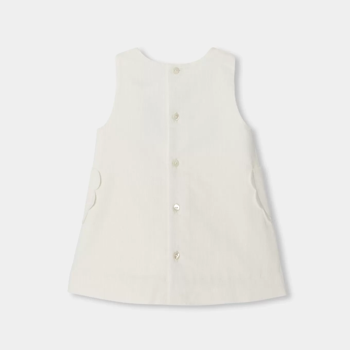 Online Jacadi Trägerkleid für Baby Mädchen aus Samt WEICHES JACADI WEISS
