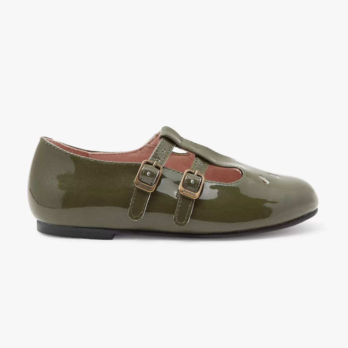 Cheap Jacadi T-Riemchenschuhe aus Lackleder für Mädchen KAKI