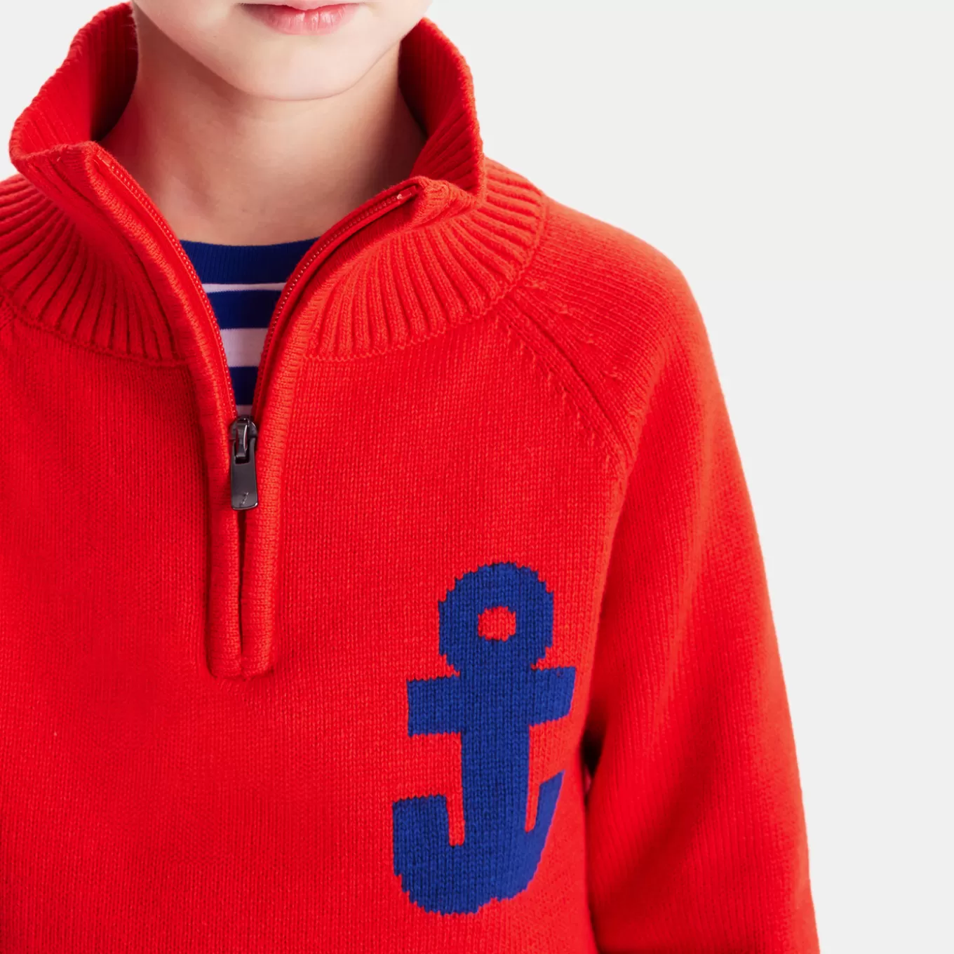 Flash Sale Jacadi Truckerpullover für Jungen LEBENDIGES ROT
