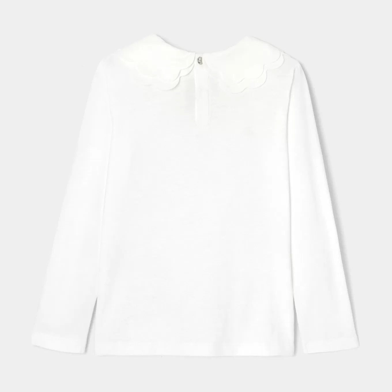 Shop Jacadi T-Shirt für Mädchen, mit doppeltem Kragen JACADI WEISS