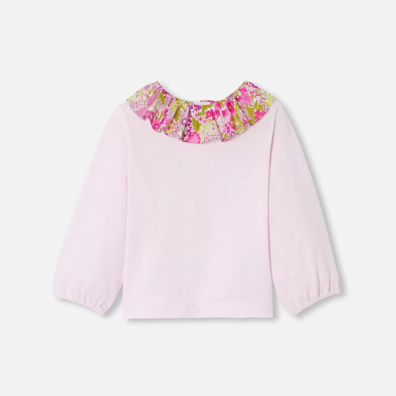Clearance Jacadi T-Shirt mit Kragen aus Liberty-Stoff Kleinkind Mädchen ROSA PUDER JACADI