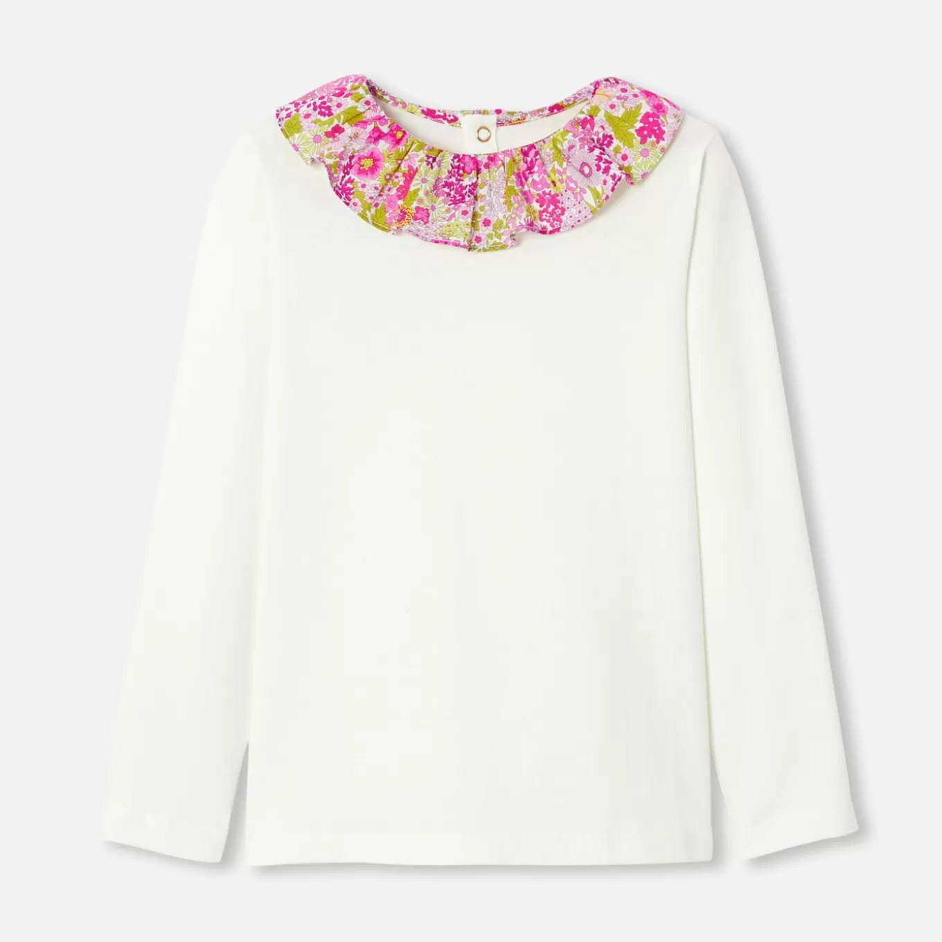Fashion Jacadi T-Shirt mit Kragen für Mädchen WEICHES JACADI WEISS