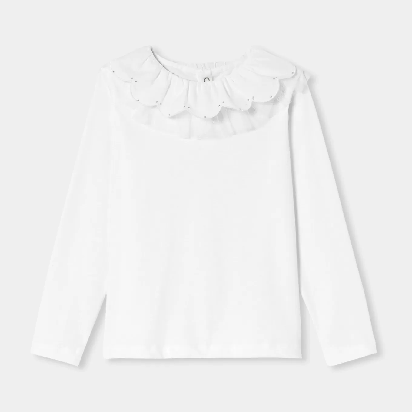 Flash Sale Jacadi T-Shirt mit Kragen für Mädchen JACADI WEISS