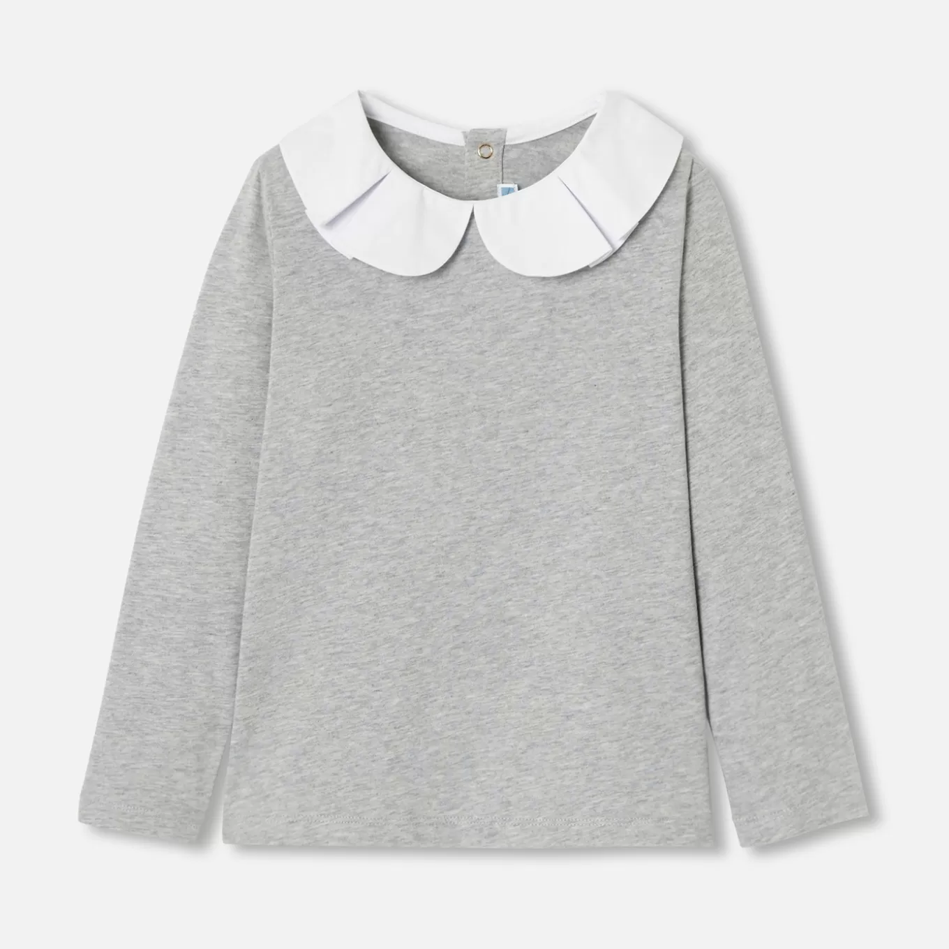 Outlet Jacadi T-Shirt mit langen Ärmeln für Mädchen GRAU MELIERT HELL JACADI