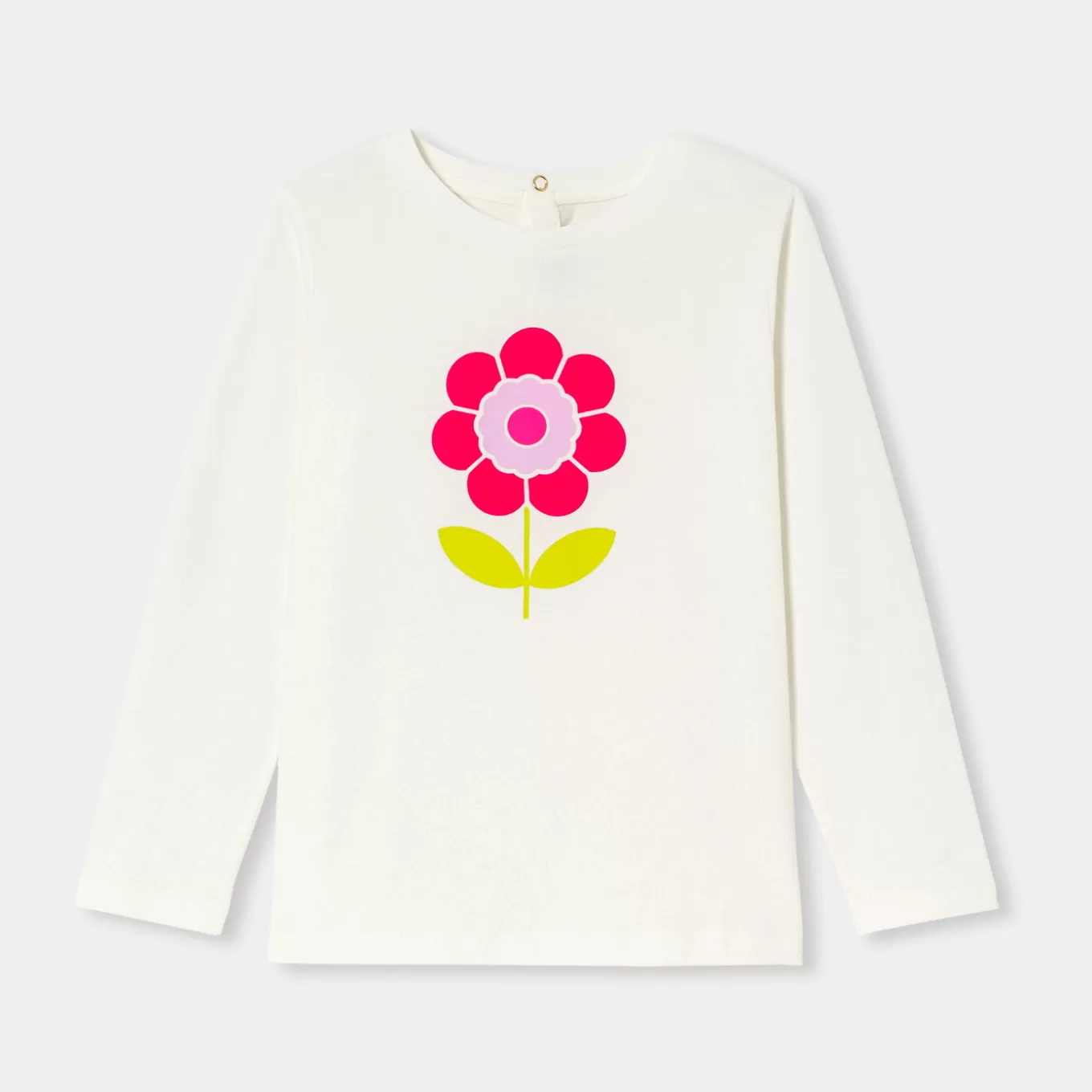 Fashion Jacadi T-Shirt mit langen Ärmeln für Mädchen WEICHES JACADI WEISS