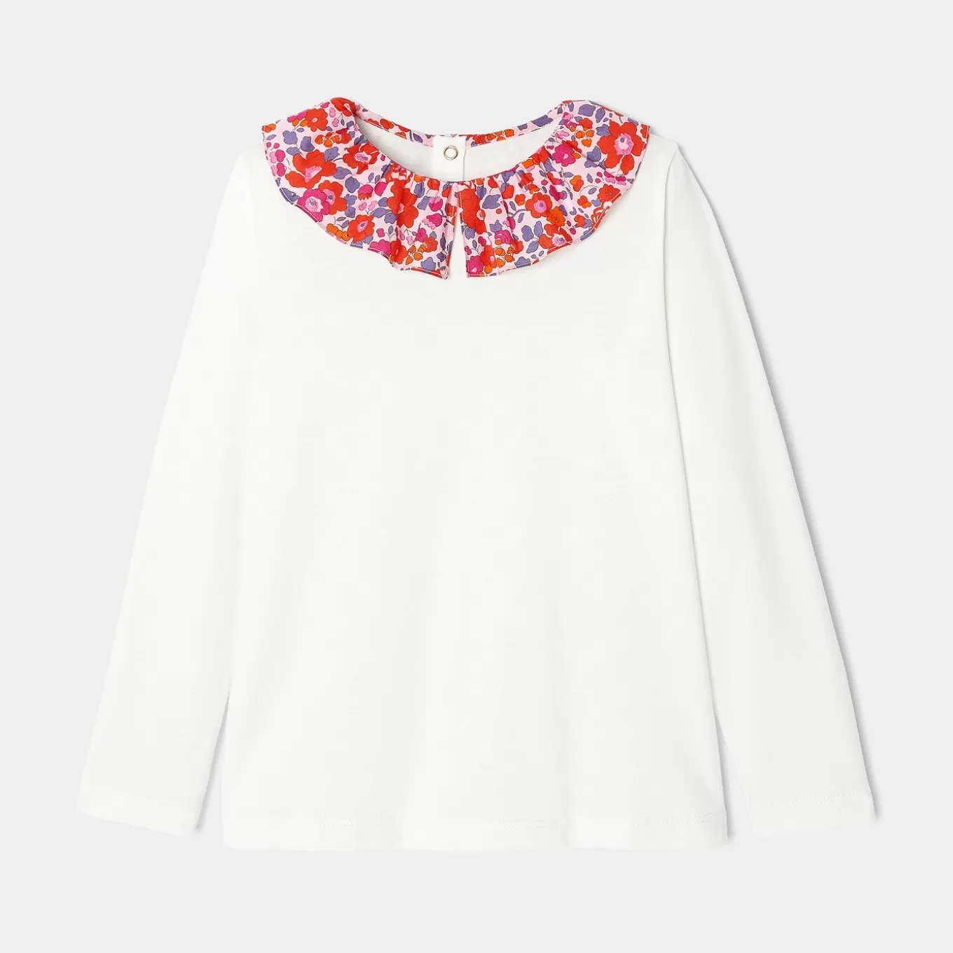 Online Jacadi T-Shirt mit langen Ärmeln für Mädchen WEICHES JACADI WEISS