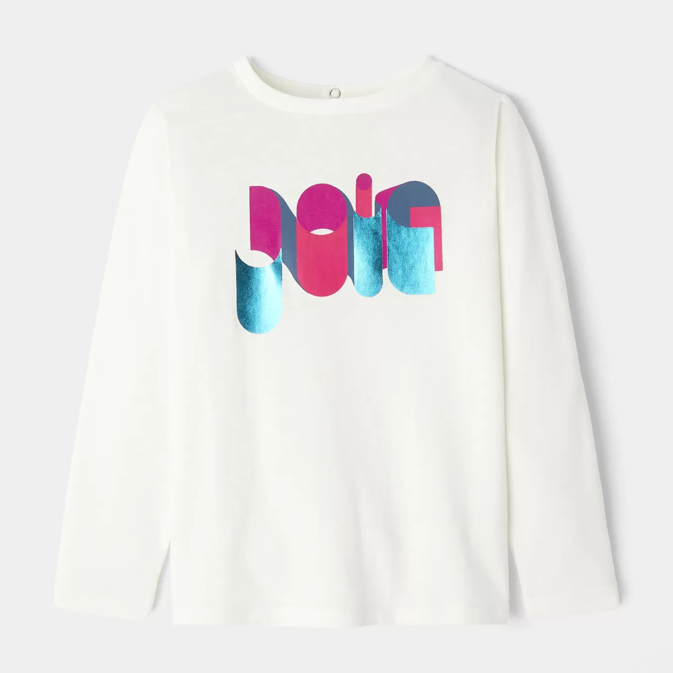 Hot Jacadi T-Shirt mit langen Ärmeln für Mädchen WEICHES JACADI WEISS