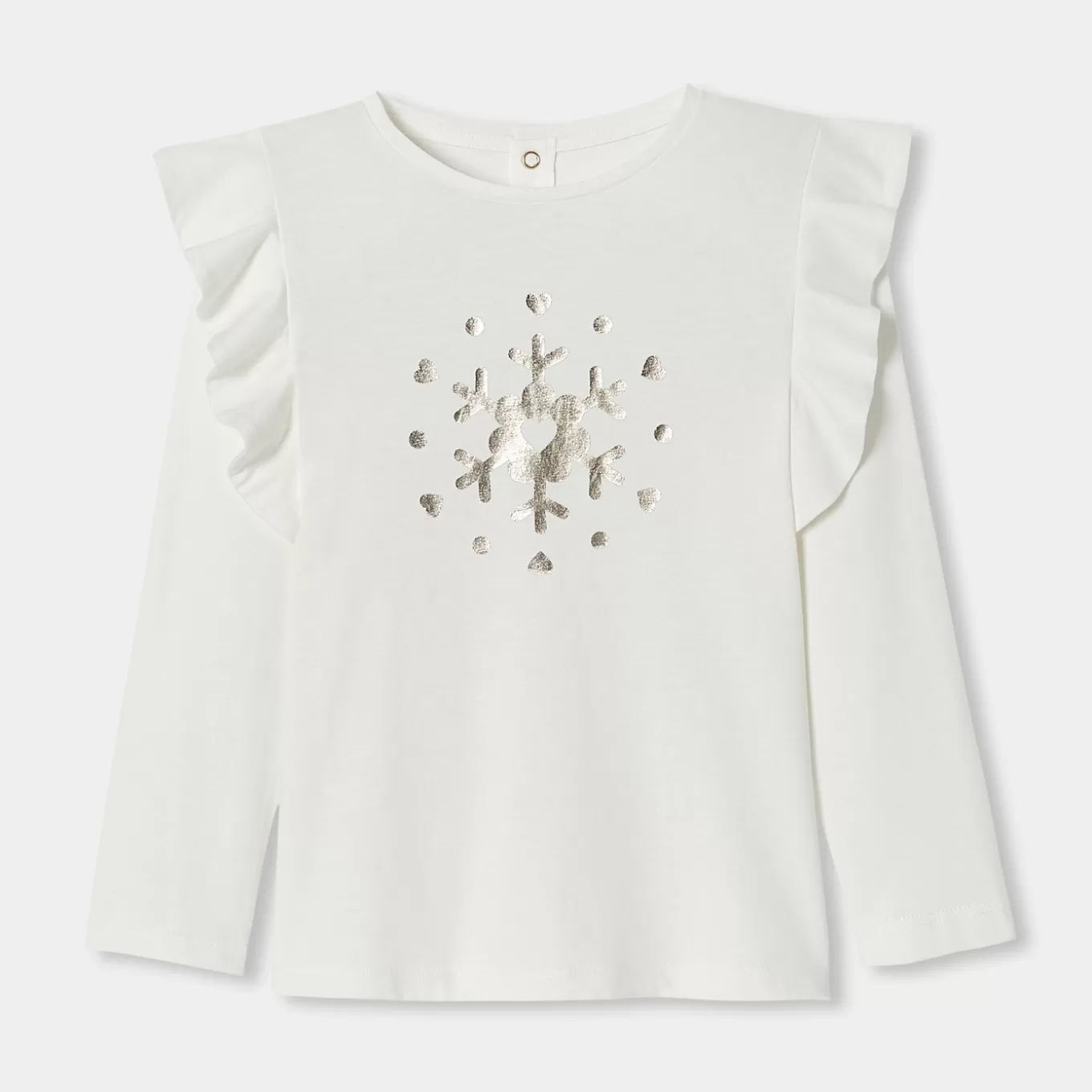 Fashion Jacadi T-Shirt mit langen Ärmeln für Mädchen WEICHES JACADI WEISS