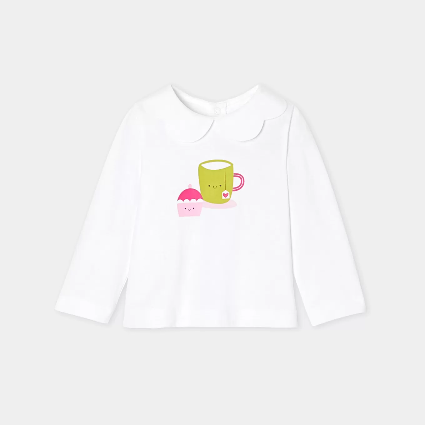 Store Jacadi T-Shirt mit langen Ärmeln Kleinkind Mädchen JACADI WEISS