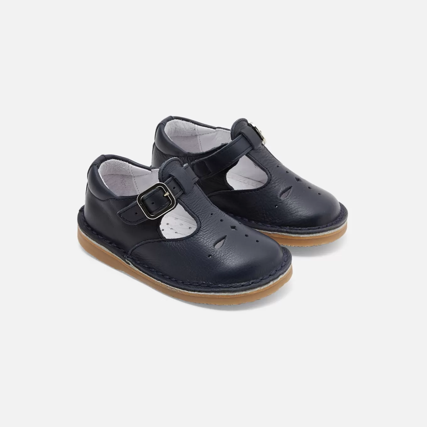 Cheap Jacadi Unisex-Riemchenschuhe aus Glattleder MARINEBLAU JACADI