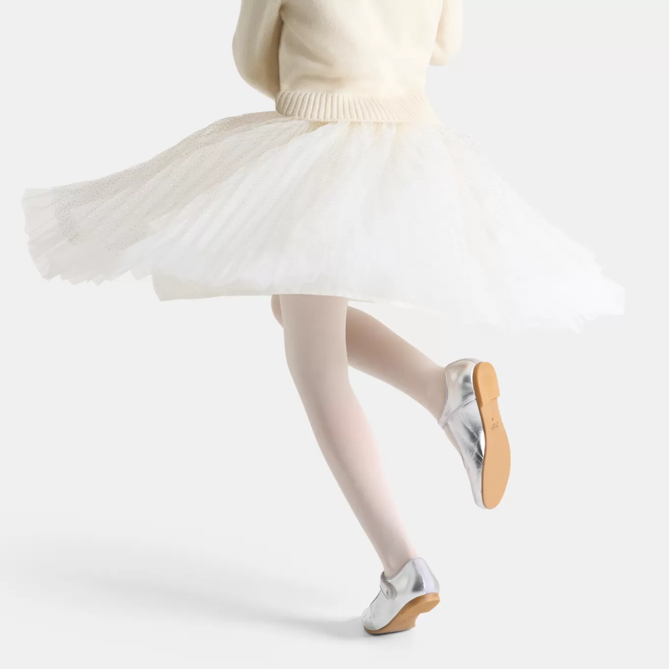 Fashion Jacadi Unterrock aus Tüll für Mädchen WEISS/GOLD
