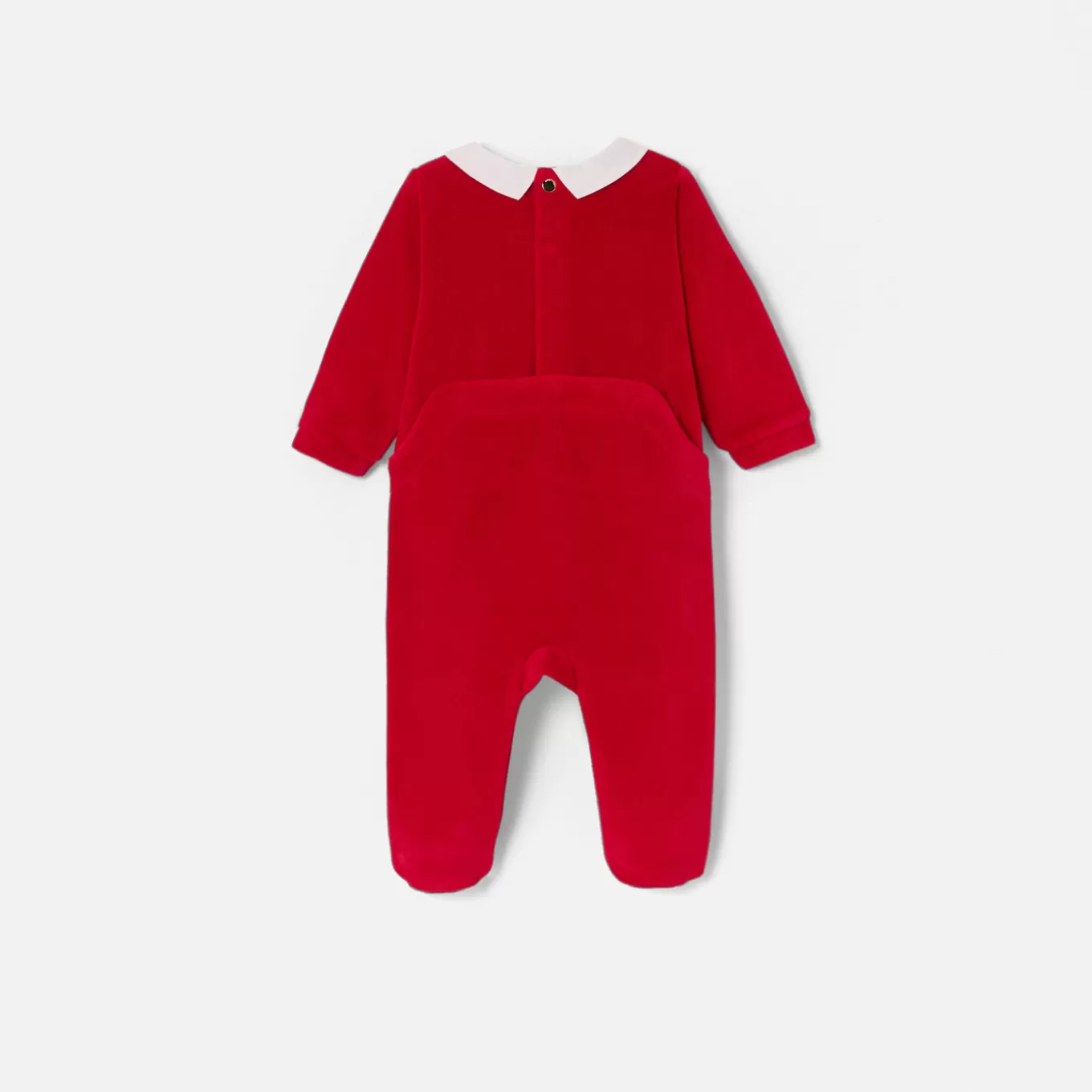 Store Jacadi Weihnachtsstrampler aus Samt für Jungen MOHNROT