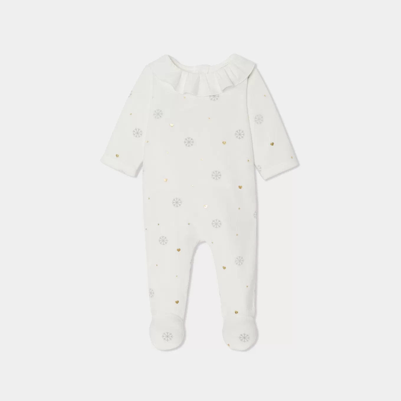 Shop Jacadi Weihnachtsstrampler aus Samt für Mädchen WEICHES JACADI WEISS