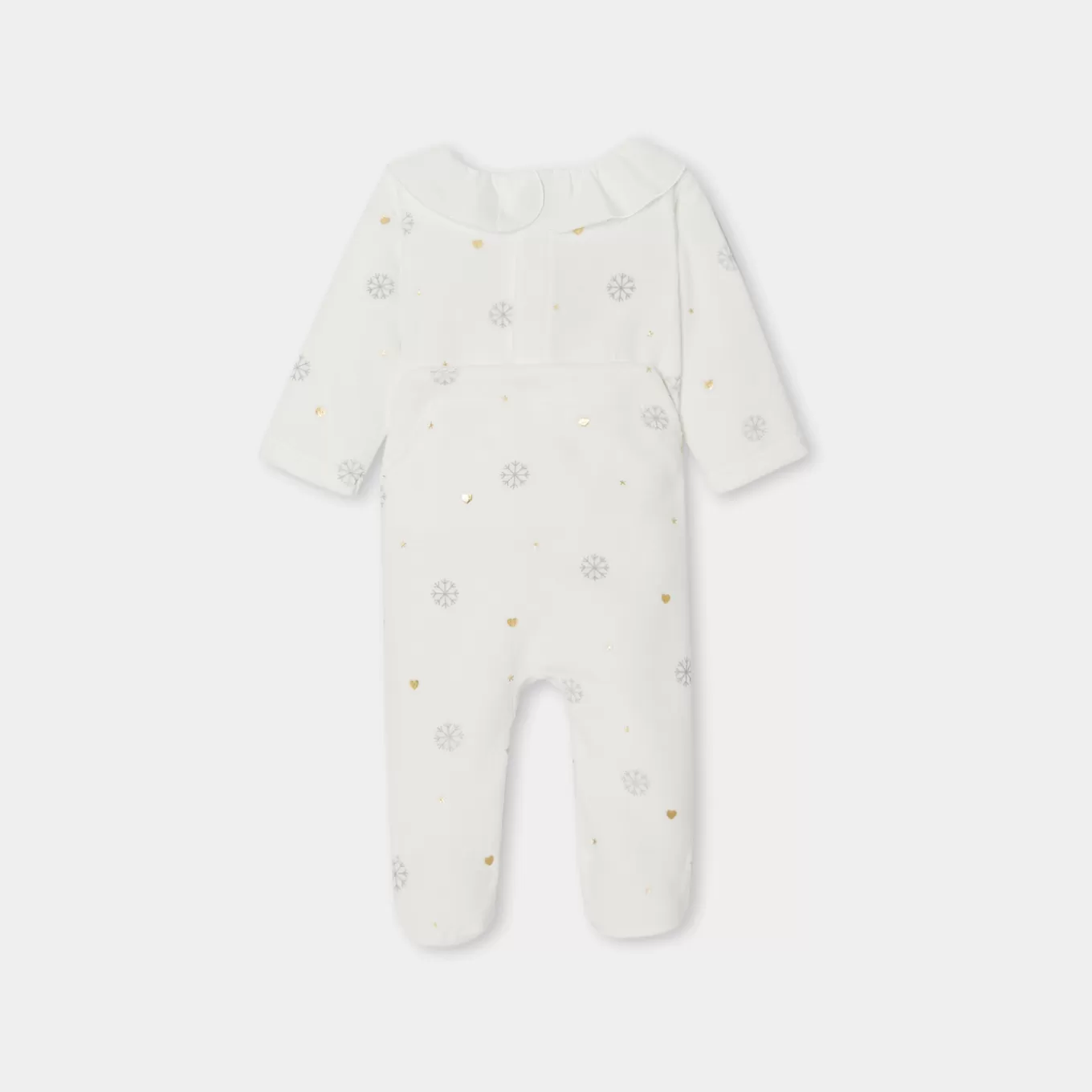 Shop Jacadi Weihnachtsstrampler aus Samt für Mädchen WEICHES JACADI WEISS