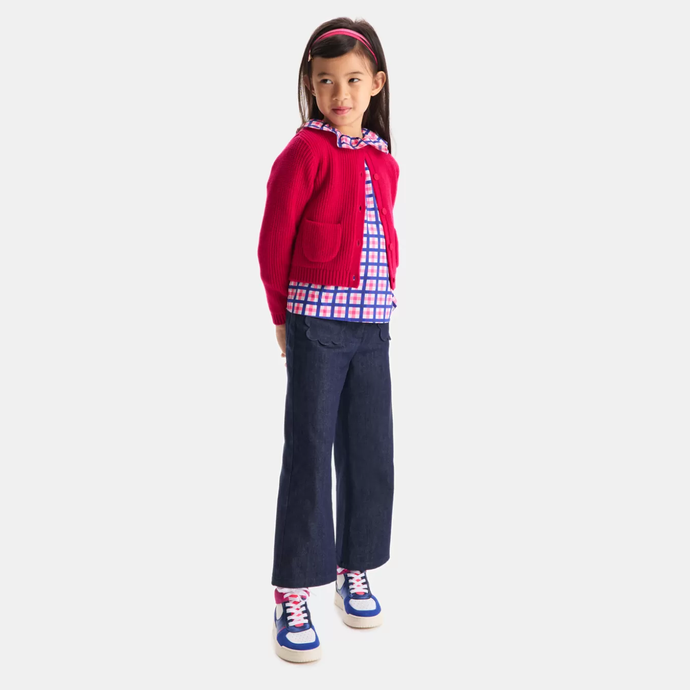 Clearance Jacadi Weite Jeans für Mädchen JEANSDUNKELBLAU