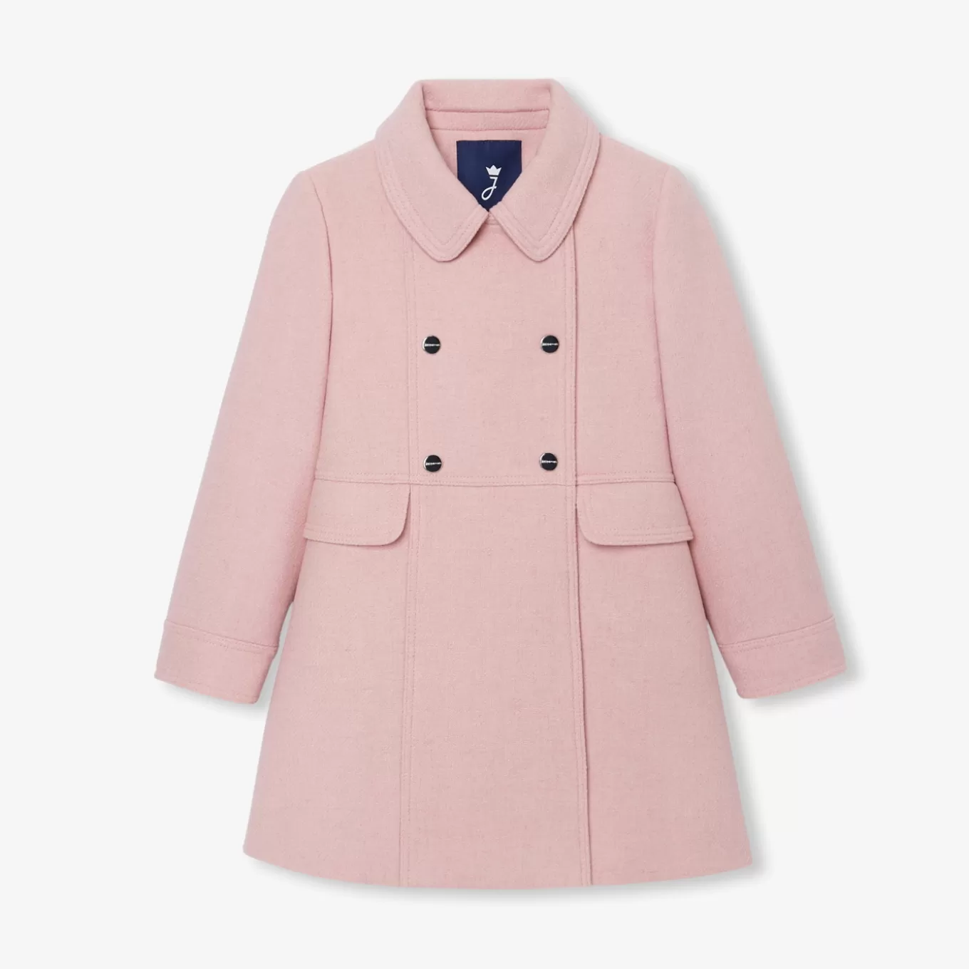 Discount Jacadi Wollmantel für Mädchen ROSA MELIERT